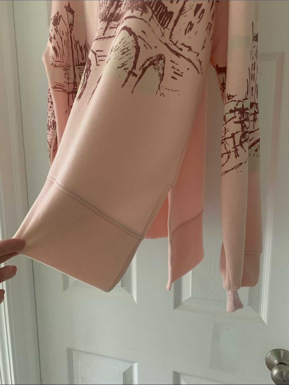 Amsterdam Skyline Crewneck Sweatshirt - Soft Pink - Picture 2 of 4